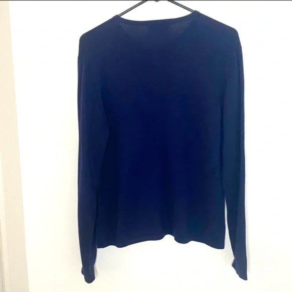 Vintage 90s Pendleton Classic Crewneck Cardigan in Navy - Picture 4 of 5